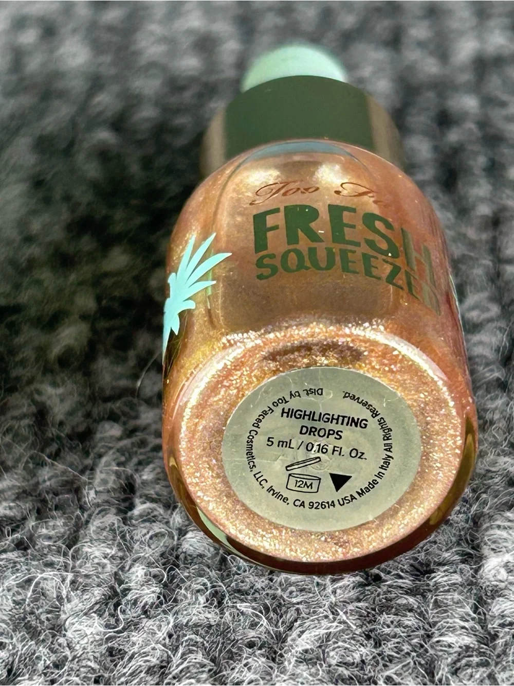 TOO FACED Pineapple Strobing Bronzer &Fresh Squeezed Highlighting Drops TRAVELsz